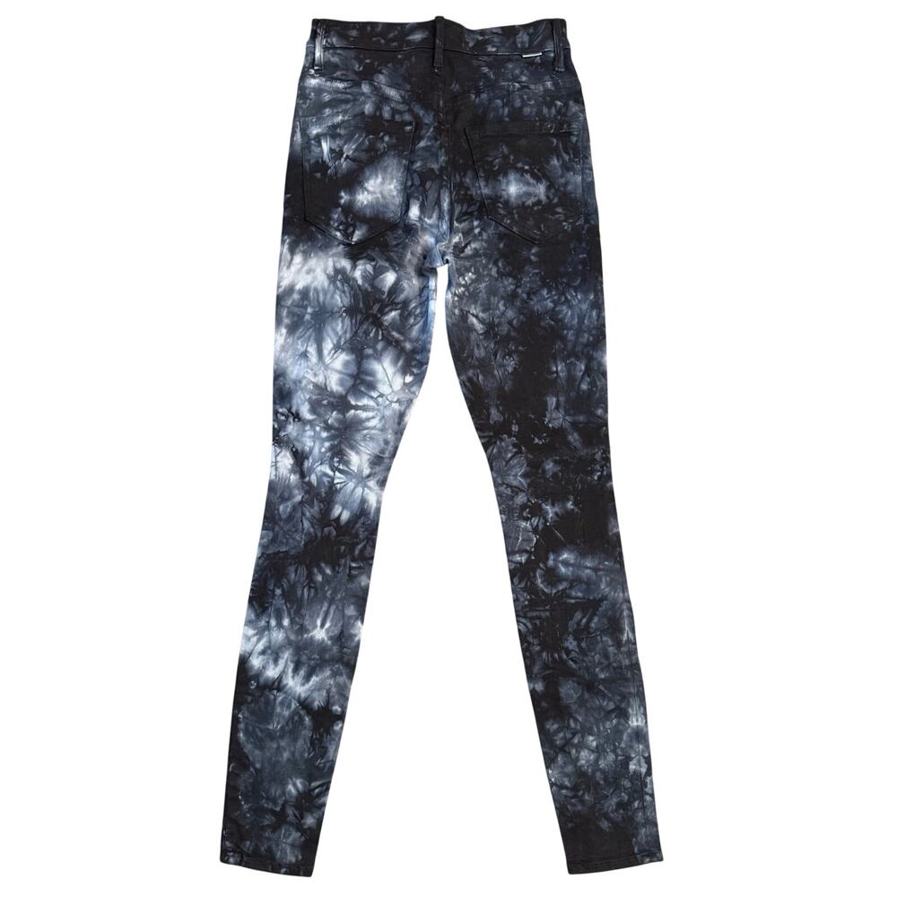 MOTHER Jeans Super Swooner Winding Path Shibori Tie-Dye High-Rise Denim Size 26 - Picture 2 of 11